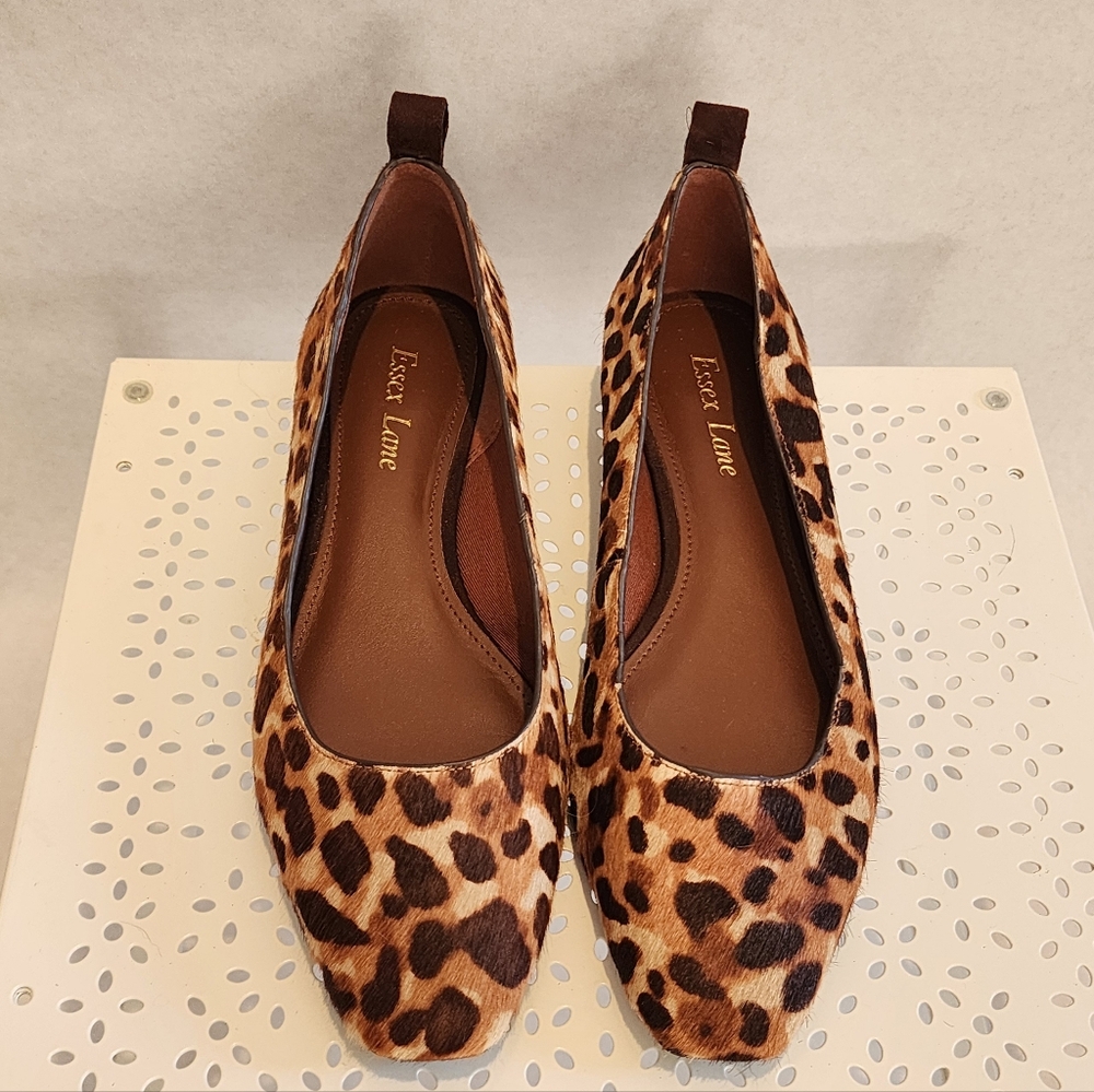 Essex Lane Elyn Leopard Print Ballet Flats 7.5M